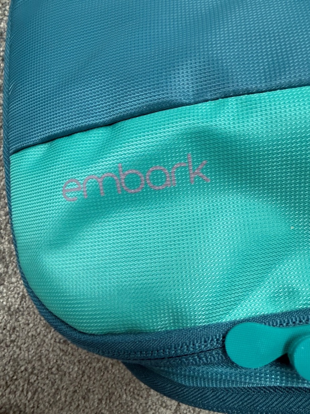 Embark Backpack Jartop Teal Blue/Green Hiking Travel Daypack Camping - Picture 13 of 13